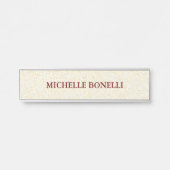 Minimalistisch laagwaardig modern mozaïek deurbordje (Voorkant)