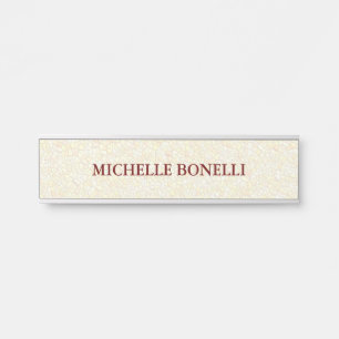 Minimalistisch laagwaardig modern mozaïek deurbordje