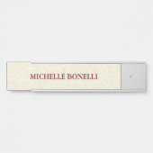 Minimalistisch laagwaardig modern mozaïek deurbordje (Voorkant)