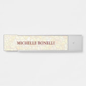 Minimalistisch laagwaardig modern mozaïek deurbordje (Voorkant)