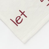 Minimalistisch "Laat Los" Bevestigingspatroon Fleece Deken (Hoek)