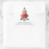 Minimalistisch Label met kerstbomen voor foto's, g (Tas)