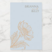 Minimalistisch label voor bloemenkaarsen voedselcontainer etiket (Enkel label)