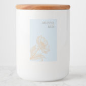 Minimalistisch label voor bloemenkaarsen voedselcontainer etiket (Voorkant)