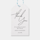 Minimalistisch Label voor chic Weddenschappen Cadeaulabel (Voorkant)