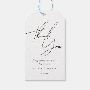 Minimalistisch Label voor chic Weddenschappen Cadeaulabel