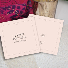 Minimalistisch Label voor de prijs van de 'Blush C Vierkante Visitekaartjes