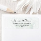 Minimalistisch label voor donkergroene bruiloft (Insitu)