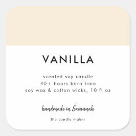 Minimalistisch label voor kleurverpakking Kandle C