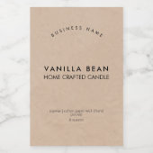 Minimalistisch label voor roestkraft voedselcontainer etiket (Enkel label)