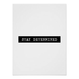 Minimalistisch label voor vaste schrijfmachine poster