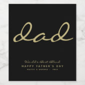 Minimalistisch label voor zwarte en gouden, specia wijn etiket (Enkel label)