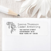 Minimalistisch label Wit bruiloft Return (Insitu)