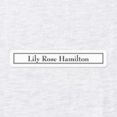 minimalistisch labels (Design 1)