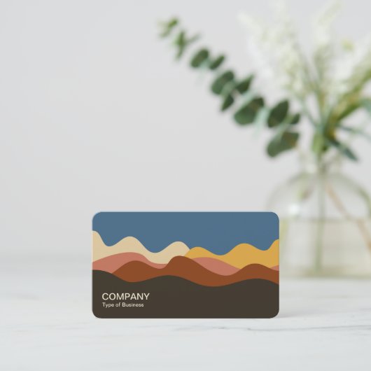 Minimalistisch landschap 170723 visitekaartje (Staand voorkant)