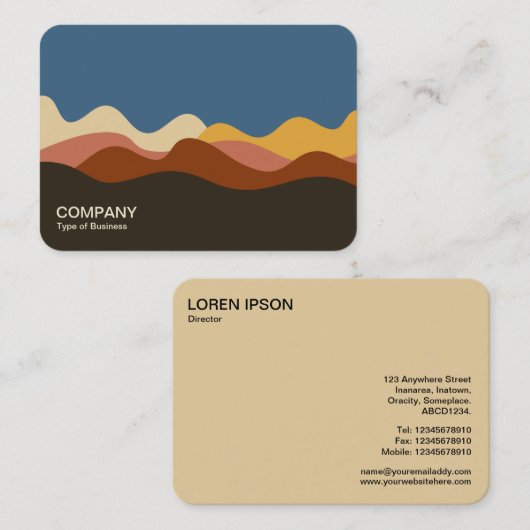 Minimalistisch landschap 170723 visitekaartje (Voorkant / Achterkant)