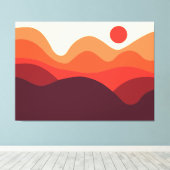 Minimalistisch landschap 190821(01) canvas afdruk (Insitu (Houten vloer))