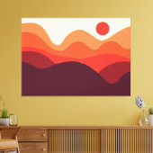 Minimalistisch landschap 190821(01) canvas afdruk (Insitu (Woonkamer))