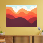 Minimalistisch landschap 190821(02) canvas afdruk (Insitu (Woonkamer))