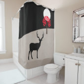 Minimalistisch landschap douchegordijn (In situ)