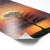 Minimalistisch landschap foto afdruk (Hoek)