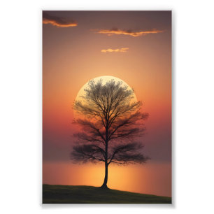 Minimalistisch landschap  foto afdruk