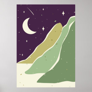 Minimalistisch landschap poster