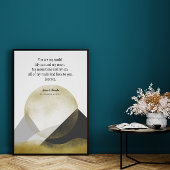 Minimalistisch landschap van bergen Elegant Weddin Poster