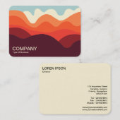 Minimalistisch landschap Visitekaartje 191021(02) (Voorkant / Achterkant)