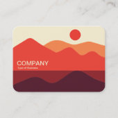 Minimalistisch landschap Visitekaartje 191021(03) (Voorkant)
