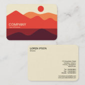 Minimalistisch landschap Visitekaartje 191021(03) (Voorkant / Achterkant)