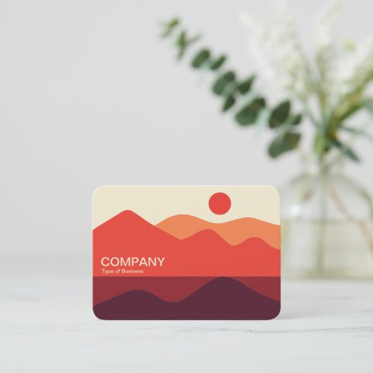 Minimalistisch landschap Visitekaartje 191021(03) (Staand voorkant)