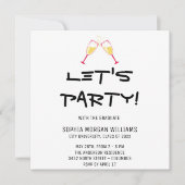 Minimalistisch Laten we feesten met de Afstuderen Kaart (Voorkant)