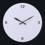 Minimalistisch. Lavendel. Grote Klok<br><div class="desc">Minimale ronde wandklok in een  lavendel. Deze klok verbetert elke kamer.</div>