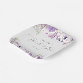 Minimalistisch lavendel lila vrijgezellenfeest papieren bordje (Gebogen)