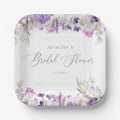 Minimalistisch lavendel lila vrijgezellenfeest papieren bordje (Voorkant)
