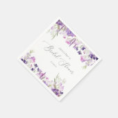 Minimalistisch lavendel lila vrijgezellenfeest servet (Hoek)