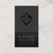 minimalistisch | Lederbekleding Visitekaartje (Voorkant)