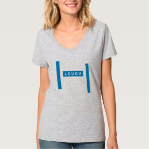 Minimalistisch 'Leef Lach Lief' Inspiratieontwerp T-shirt