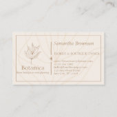 Minimalistisch lef-mestventilator visitekaartje (Achterkant)