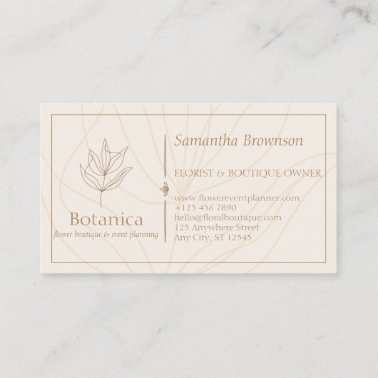 Minimalistisch lef-mestventilator visitekaartje (Achterkant)