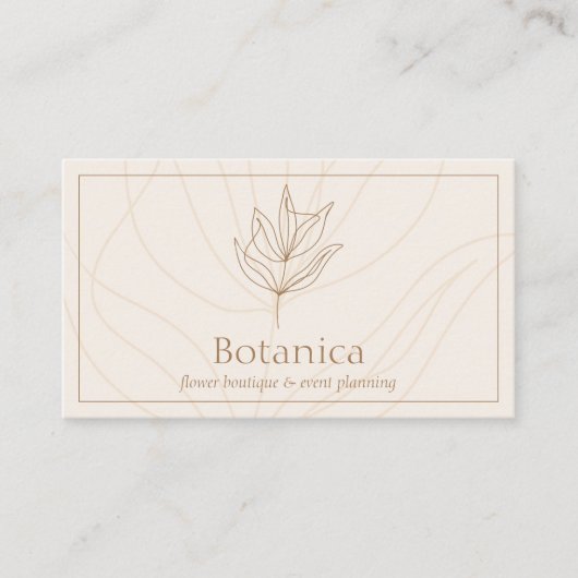 Minimalistisch lef-mestventilator visitekaartje (Voorkant)