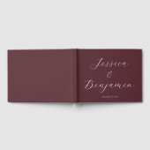 Minimalistisch legant  Bourgogne Gastenboek (Volledig)