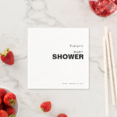 Minimalistisch legant formeel Baby shower Napkins Servet (Insitu)
