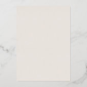 Minimalistisch legant Rustic Simple Wedding Gold Folie Uitnodiging (Achterkant)