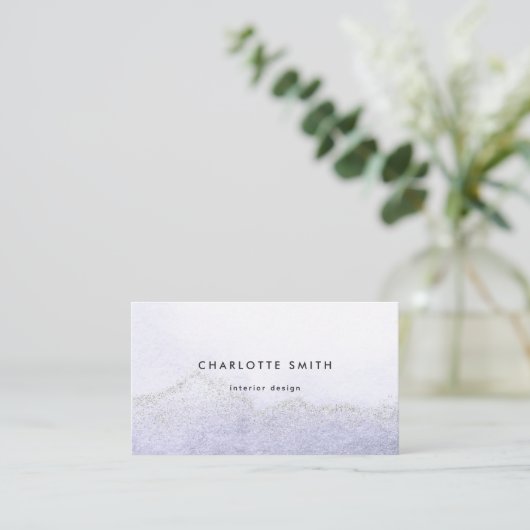 Minimalistisch legant voor moderne blauwe Waterver Visitekaartje (Staand voorkant)