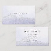 Minimalistisch legant voor moderne blauwe Waterver Visitekaartje (Voorkant / Achterkant)