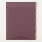 Minimalistisch leiste bloedafnamelogboek planner (Achterkant)