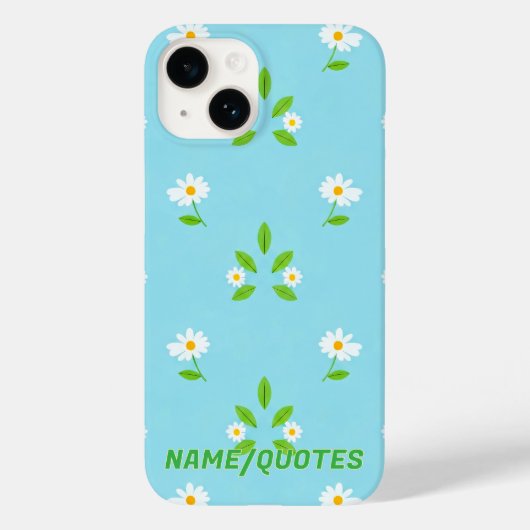 Minimalistisch lentebloempatroon Case-Mate iPhone case (Achterkant)