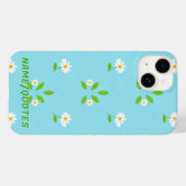 Minimalistisch lentebloempatroon Case-Mate iPhone case (Achterkant (horizontaal))